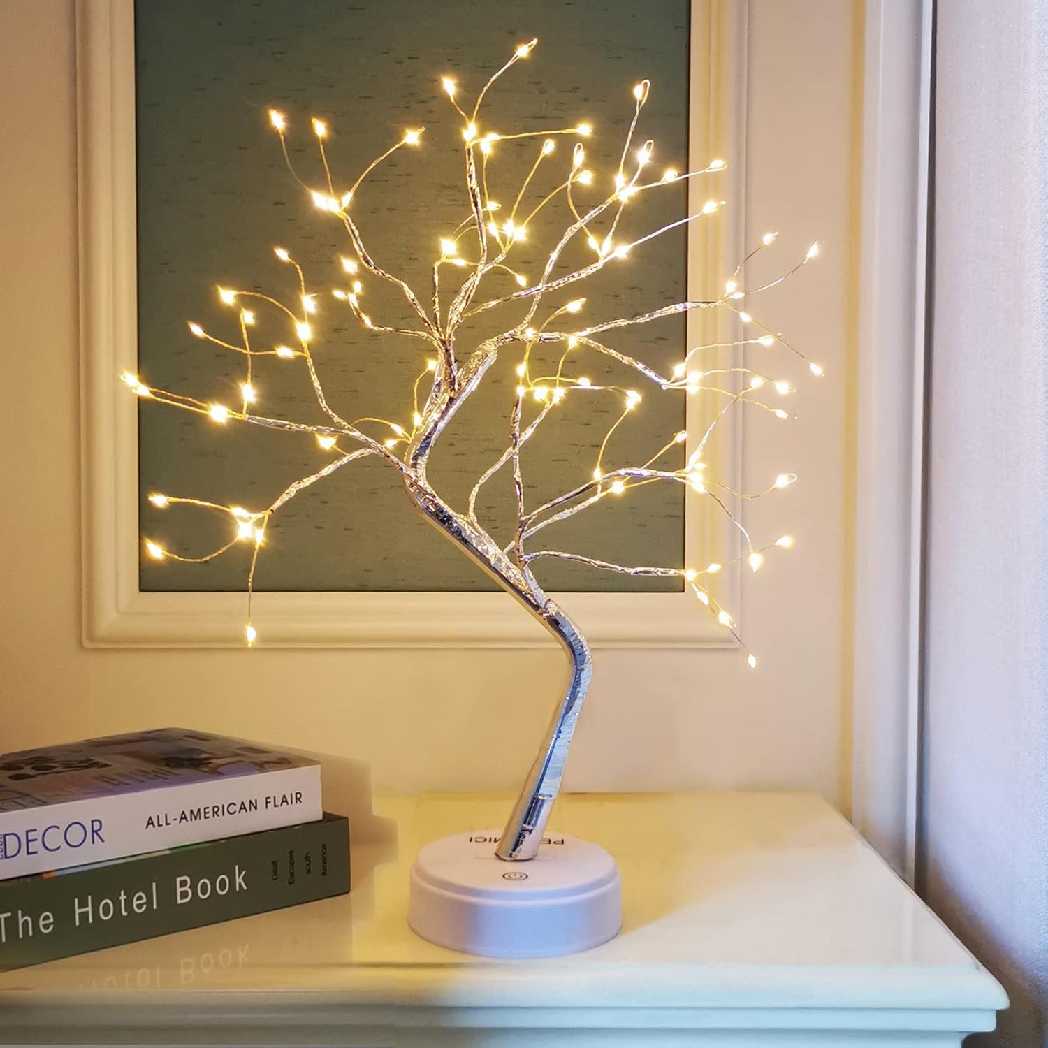 108 LED Tabletop Bonsai Tree Light, 8 Modes 20’’ Warm White Artificial Fairy Lig