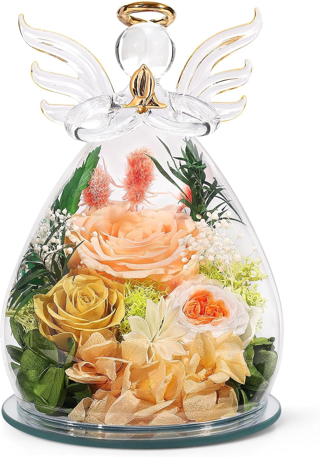 Gifts for Mom Birthday Gifts for Women Preserved Rose Forever Flower in Glass An