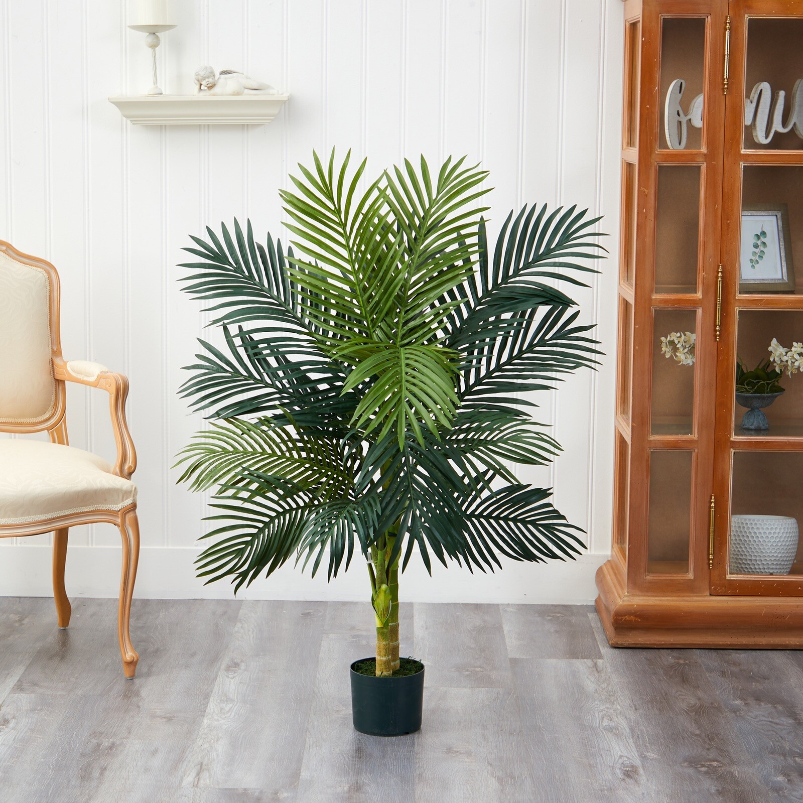 4’ Golden Cane Palm Artificial Tree w/15 Lvs Home Decor. Retail $94