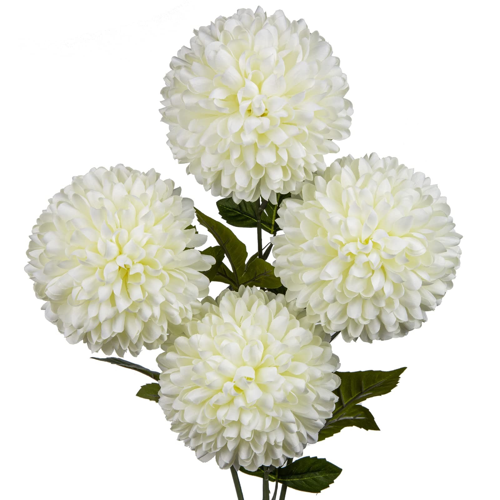 Autumn Artificial Chrysanthemums Ball Flowers 6’’ Large Heads Mums Stems Crea…