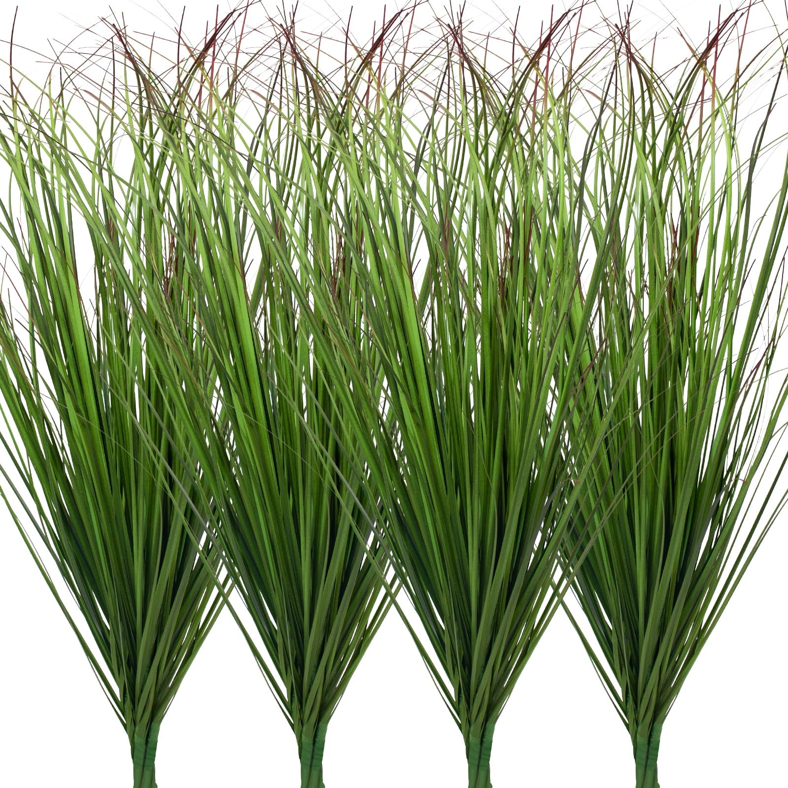 12Pcs Artificial Grass Plants, Faux Shrubs Wheat Grass, Artificial Tall Grass…