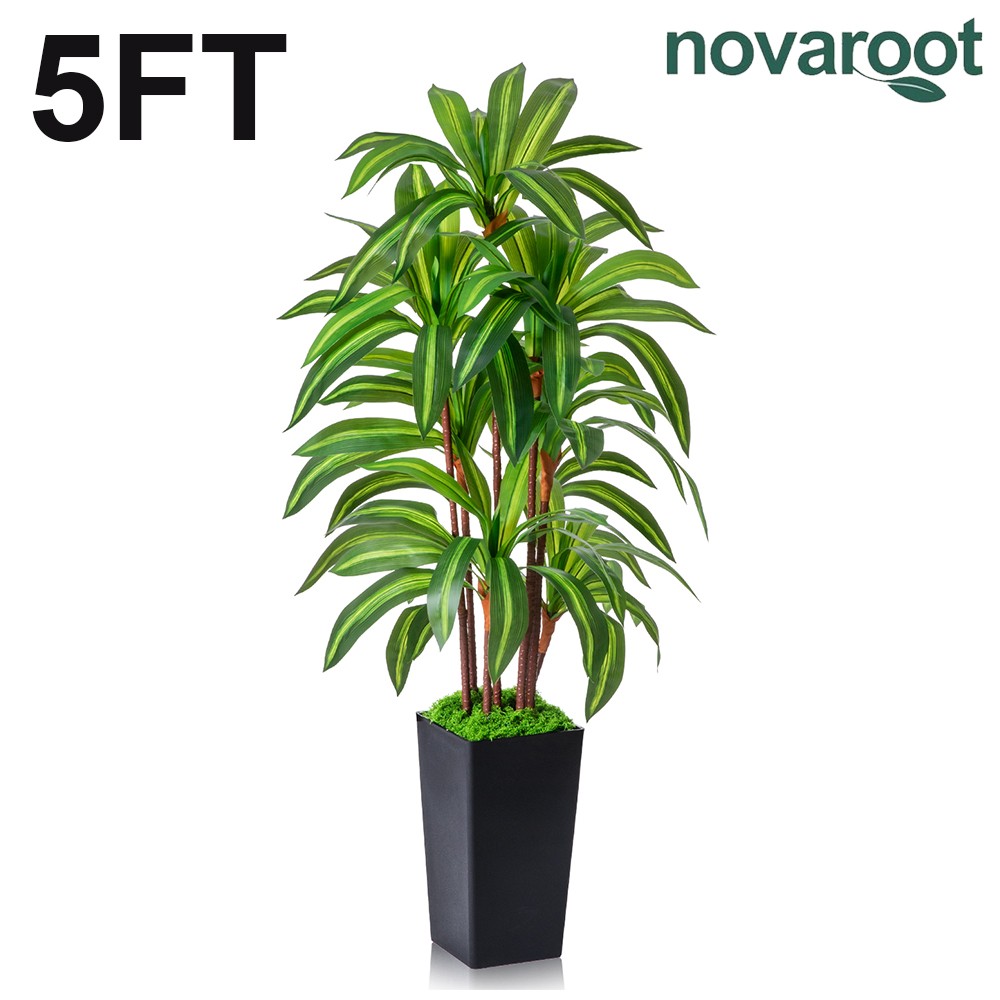 NOVAROOT 5FT/6FT Artificial Tree ihdoor outdoor,Artificial Plants for Home Decor