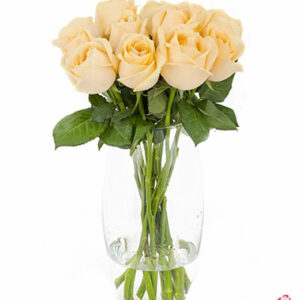 Atelier das Flores - Arranjo de 10 Rosas Champanhe