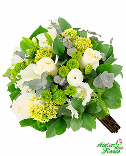 Atelier das Flores - Buquê Especial de Rosas Brancas