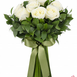 Atelier das Flores - Buquê Exuberante de Rosas Brancas