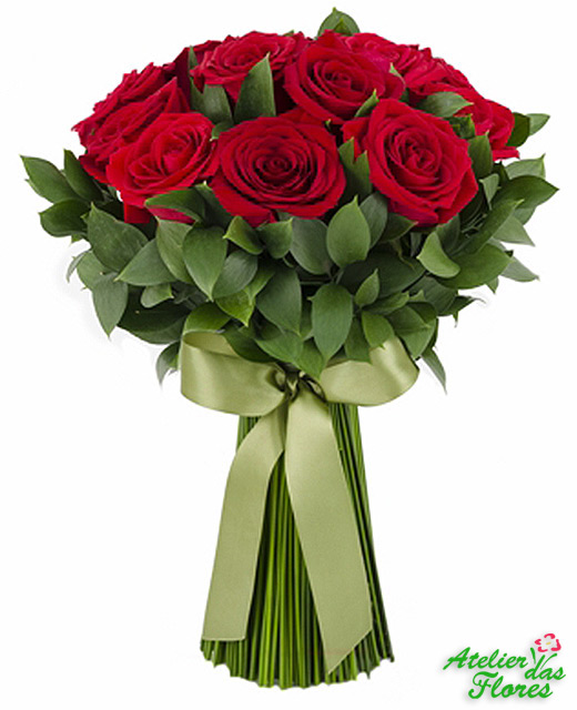 Atelier das Flores - Buquê Exuberante de Rosas Vermelhas