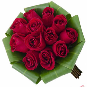 Atelier das Flores - Buquê de 12 Rosas Vermelhas Envelopadas