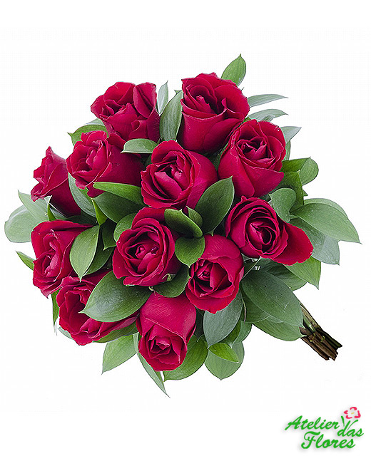 Atelier das Flores - Buquê de 15 Rosas Vermelhas
