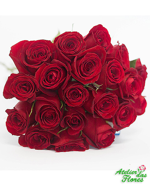 Atelier das Flores - Buquê de 18 Rosas Vermelhas