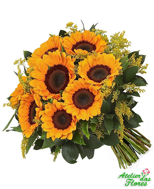Atelier das Flores - Buquê de Girassóis Grande