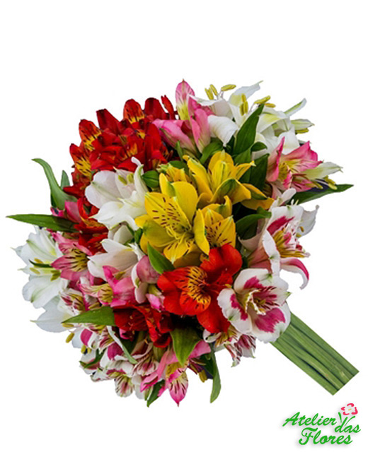 Atelier das Flores - Buquê de Astromélias Grande