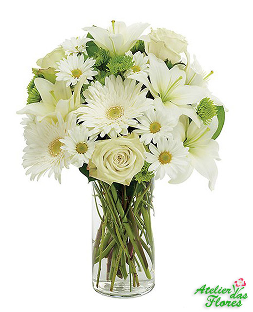 Atelier das Flores - Arranjo Elegância Branca
