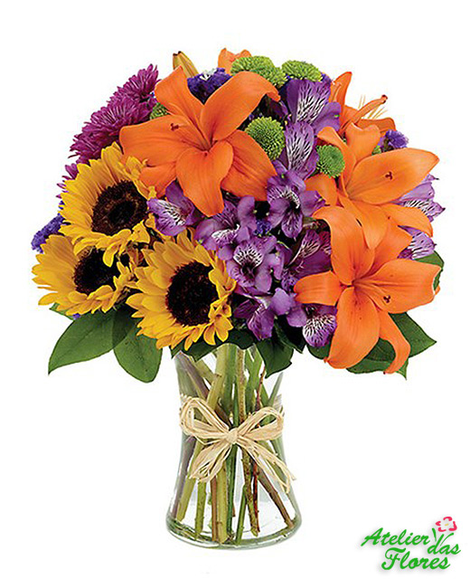 Atelier das Flores - Arranjo Exuberante de Flores Mistas
