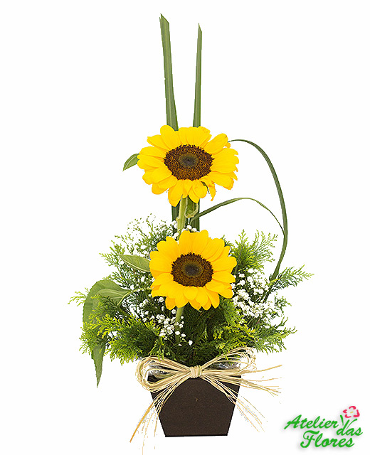 Atelier das Flores - Arranjo de Girassóis Pequeno