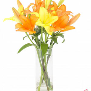 Atelier das Flores - Arranjo de Lírios Laranjas e Amarelos