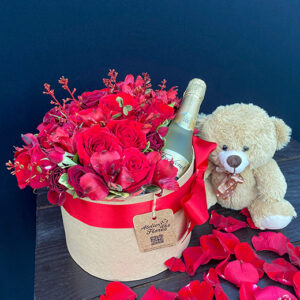 Atelier das Flores - Box Romance com Pelúcia