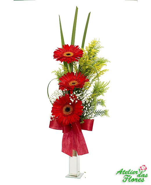 Atelier das Flores - Cilindro de Gérberas