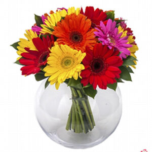 Atelier das Flores - Vaso de Gérberas Coloridas