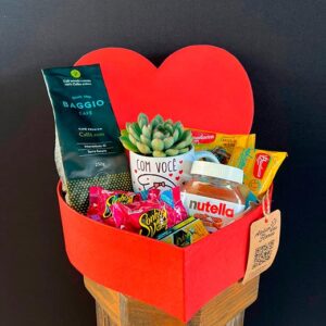 Atelier das Flores - Box Café Coração Vermelho