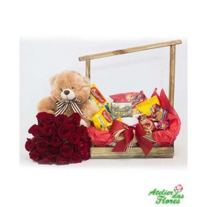 Atelier das Flores - Cesta de Chá com Flores