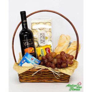 Atelier das Flores - Cesta de Vinho Clássica