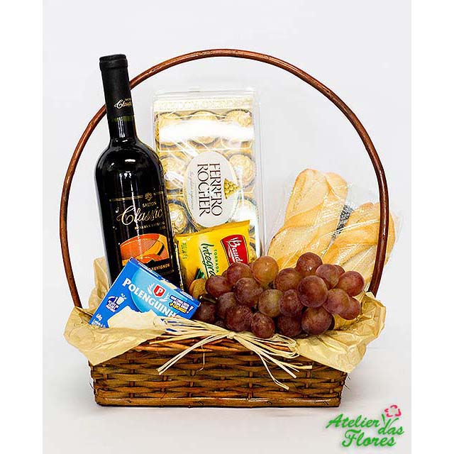 Atelier das Flores - Cesta de Vinho Clássica