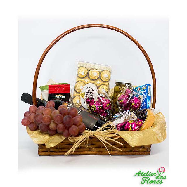 Atelier das Flores - Cesta de Vinho Gourmet