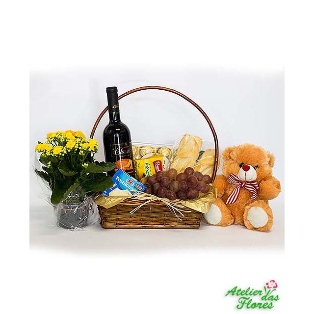 Atelier das Flores - Cesta de Vinho Singular